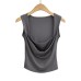 Square neck elastic vest