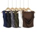 Square neck elastic vest