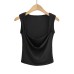 Square neck elastic vest