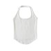 Backless slim fit neck hanging suspender tank top