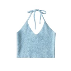 Deep V-neck slim fit camisole top