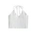 Deep V-neck slim fit camisole top