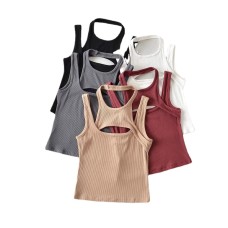 Fake two off shoulder camisoles for women