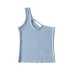 Single shoulder hollowed out camisole