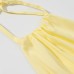 Temperament texture hanging neck collar backless top Temperament texture hanging neck collar backless top