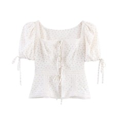 Ear fungus edge anti-aging versatile short sleeved top