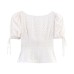 Ear fungus edge anti-aging versatile short sleeved top