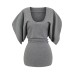 Bat sleeve dress slim fit U-neck short skirt