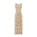 Fake two striped strap vest skirts