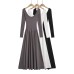 Splicing large hem dress