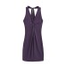 Sleeveless lace up dress with neck tied and twisted long skirt