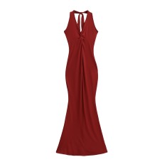 Knot neck slimming dress Knot neck slimming dress