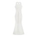 Knot neck slimming dress