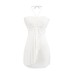 Hanging neck one shoulder strapless suspender dress