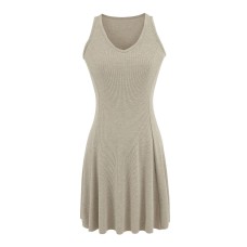 V-neck sleeveless dress