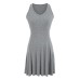 V-neck sleeveless dress