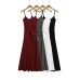 Slim fit hip hugging suspender dress
