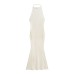 Big backless hanging neck fish tail wrapped buttocks skirt dress for women