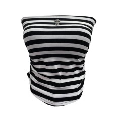 Striped strapless tank top for women
