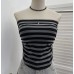Striped strapless tank top for women Striped strapless tank top for women