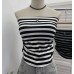 Striped strapless tank top for women Striped strapless tank top for women