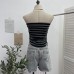 Striped strapless tank top for women Striped strapless tank top for women