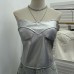 Slim fit short sleeveless top