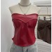 Slim fit short sleeveless top
