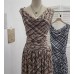 One shoulder swing collar dress for women