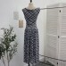 One shoulder swing collar dress for women