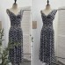One shoulder swing collar dress for women