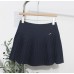 High waisted pleated A-line short skirt for children