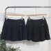 High waisted pleated A-line short skirt for children