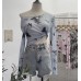 Tie dye printed long sleeved T-shirt for women