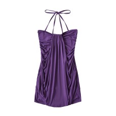 Lace-up halter dress with a hip-hugging silhouette Lace-up halter dress with a hip-hugging silhouette
