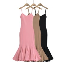 Lace-spliced camisole dress Lace-spliced camisole dress