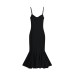 Lace-spliced camisole dress