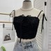 Slim fit strap sleeveless top