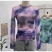 Pleated thin transparent top
