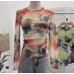 Pleated thin transparent top