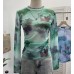 Pleated thin transparent top