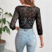 Lace lace short top