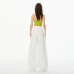 High-Waisted White Loose Wide-Leg Pants Summer Versatile Drapey Floor-Length Jeans