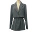 Fake suit with high waist and slimming temperament two-piece set
