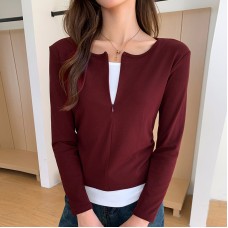 Long sleeved T-shirt women's top
