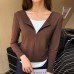 Long sleeved T-shirt women's top