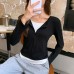 Long sleeved T-shirt women's top