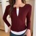 Long sleeved T-shirt women's top
