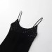 U-neck sequined camisole dress for women