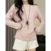 Round neck T-shirt long sleeved top